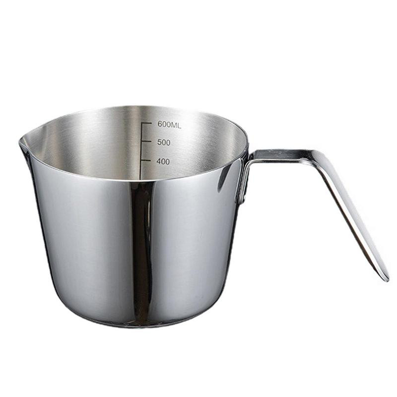 600 ml-es rozsdamentes acél mérőpohár tejeskancsó tejhabos kancsó tejes kávé cappuccino latte art barista gőzkancsók tejeskancsó