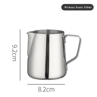 Nerūdijančio plieno pieno putų ąsotis Espreso kava Barista Craft Latte Cappuccino Pieno ąsočiai Gėlių puodelis Kavos reikmenys