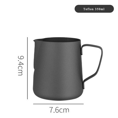 Nerūdijančio plieno pieno putų ąsotis Espreso kava Barista Craft Latte Cappuccino Pieno ąsočiai Gėlių puodelis Kavos reikmenys