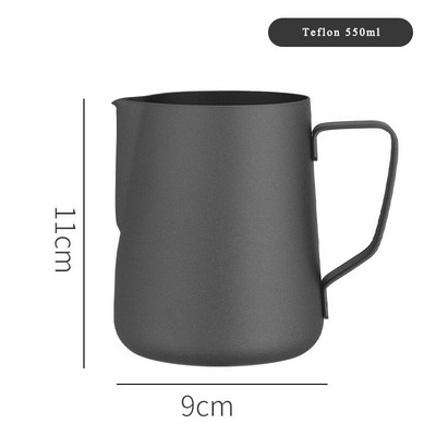 Nerūdijančio plieno pieno putų ąsotis Espreso kava Barista Craft Latte Cappuccino Pieno ąsočiai Gėlių puodelis Kavos reikmenys