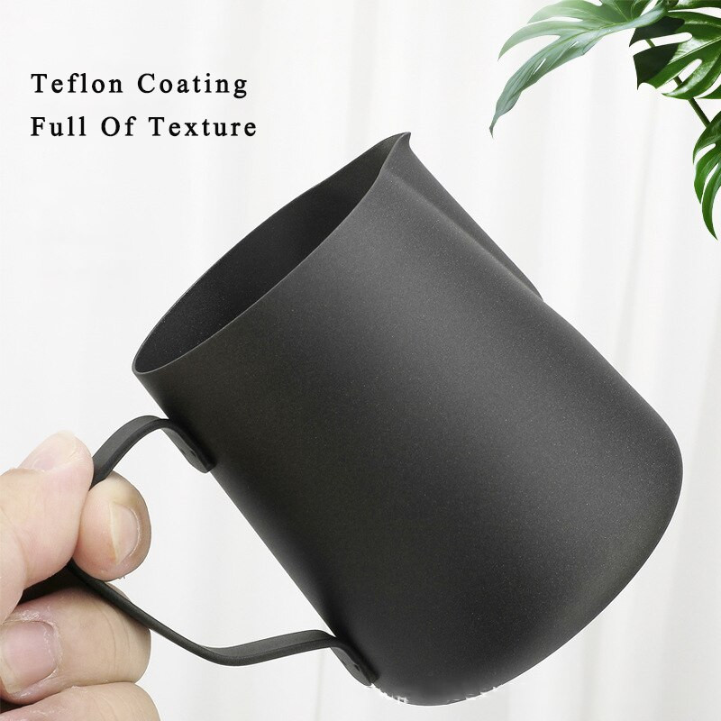 Nerūdijančio plieno pieno putų ąsotis Espreso kava Barista Craft Latte Cappuccino Pieno ąsočiai Gėlių puodelis Kavos reikmenys