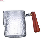 Tejhabosító kancsó 20 oz/600 ml hőálló üveg kávé Tools csésze- alkalmas eszpresszóhoz, Latte Arthoz és tejhabosítóhoz