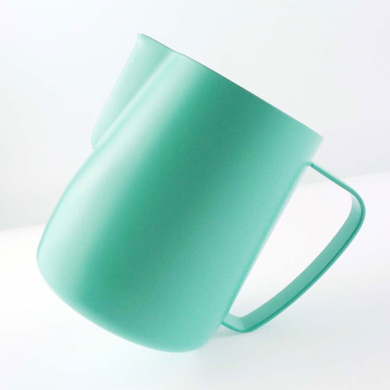 Pieno garinimo ir putojimo ąsotis, nerūdijančio plieno nepridegantis pieno ąsotis, ištraukiamas gėlių puodelis, puikiai tinkantis kavai cappuccino Latte Art