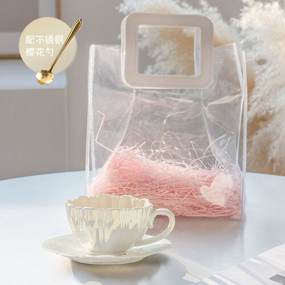 Ceașă de cafea din ceramică Accesorii nordice amuzante Ceașă de ceai cu bule Espresso Cana nordică de după-amiază Kubki Do Kawy I Set de cești Herbaty