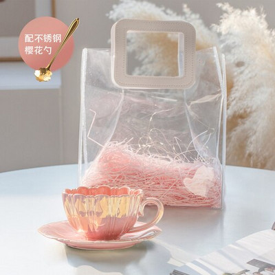 Ceașă de cafea din ceramică Accesorii nordice amuzante Ceașă de ceai cu bule Espresso Cana nordică de după-amiază Kubki Do Kawy I Set de cești Herbaty