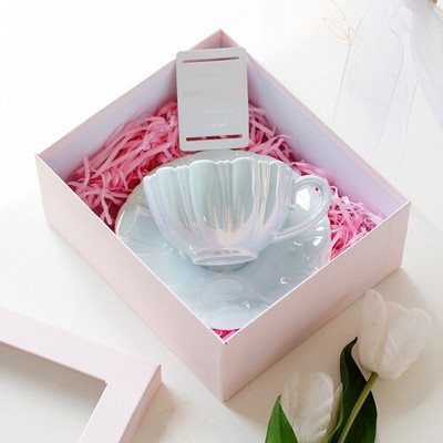 Ceașă de cafea din ceramică Accesorii nordice amuzante Ceașă de ceai cu bule Espresso Cana nordică de după-amiază Kubki Do Kawy I Set de cești Herbaty