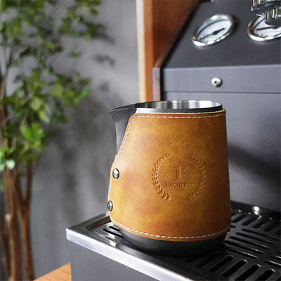 304 Rozsdamentes acél tejhabosító kancsó Fogantyú nélküli kávékancsó Barista Craft Latte Cappuccino tejszínhabosító kancsó