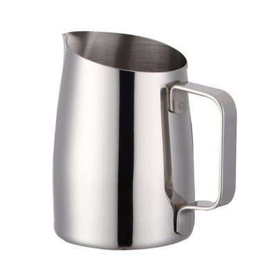 400 ML Кана за еспресо от неръждаема стомана Направи си сам Кана за еспресо лате Кана за разпенване на мляко Кана за еспресо Кафе Barista Craft Pitcher Чаша Кафе