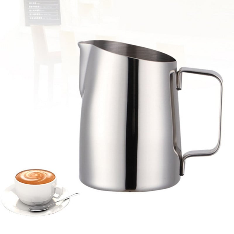 400 ML Кана за еспресо от неръждаема стомана Направи си сам Кана за еспресо лате Кана за разпенване на мляко Кана за еспресо Кафе Barista Craft Pitcher Чаша Кафе