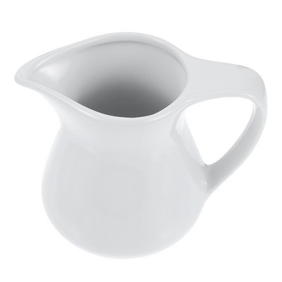 Tejszínes kancsó Kerámiás csípős kancsó mártás kávéscsésze Mini fehér öntet kiszolgáló salátaételek Szirupos porcelán csónaköntő
