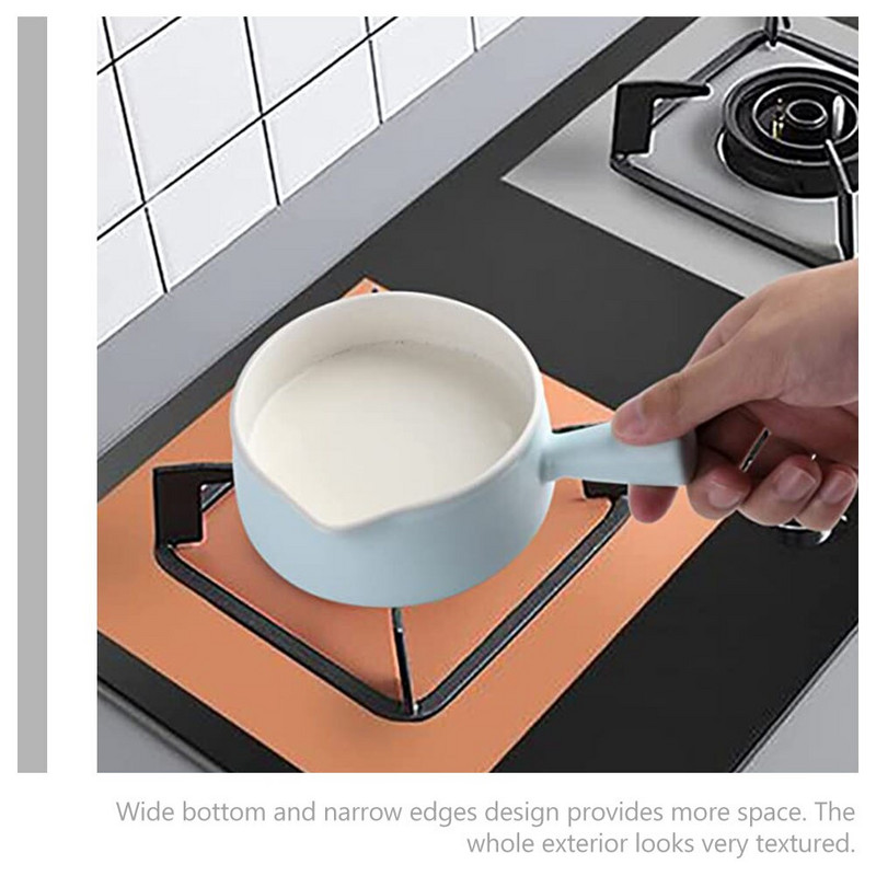 Fazék kerámia serpenyő zománcozott kis tál francia hagyma tálak olvadó melegebb vaj pörkölt szósz tészta kávé fogantyúk mini