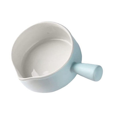 Oală din ceramică tigaie emailat castron mic boluri franțuzești cu ceapă care se topește mai încălzit unt tocană sos crack cafea mânere mini