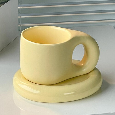 Εξατομικευμένη καινοτομία Coffee Cup Latte Art Funny Restaurant Επιδόρπιο Cappuccino Cup Xicaras Fofas E Diferentes Teaware Kawaii Cup
