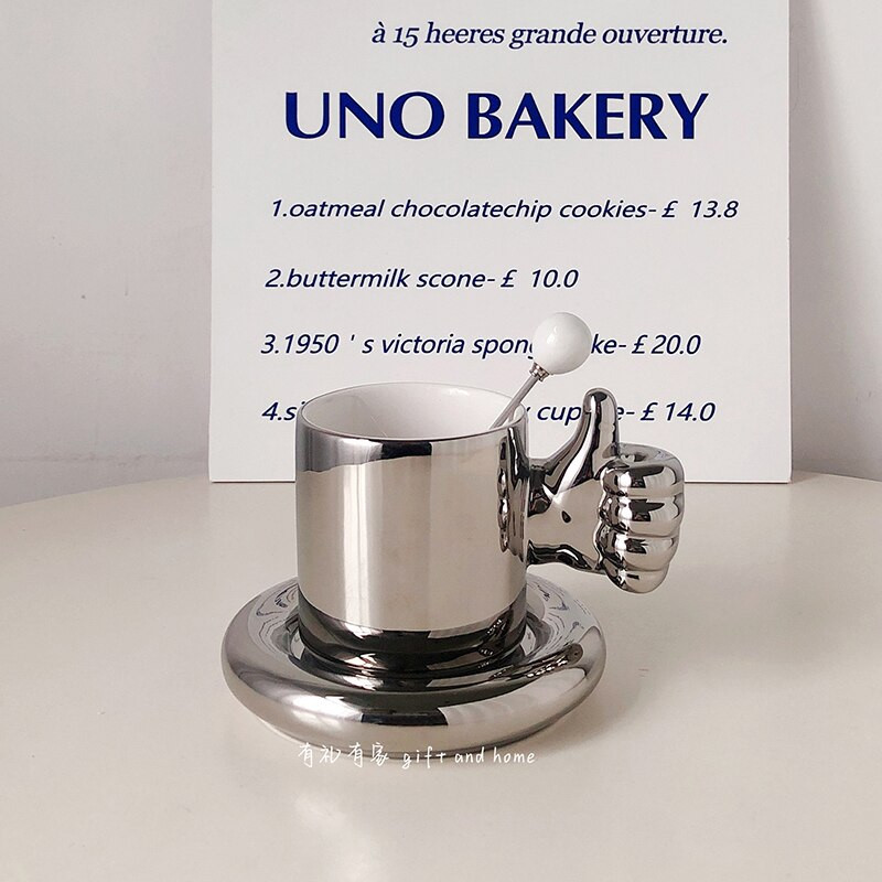 Modern kávéscsésze Latte Art Nordic Vicces koreai espresso csésze Kerámia Cappuccino Mate Tazas De Ceramica Creativas vízpohár