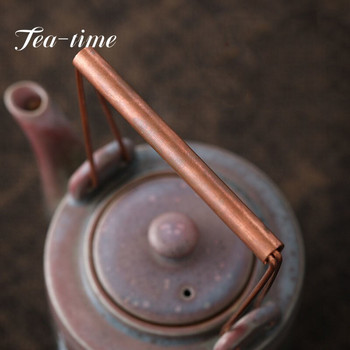 400ml Γιαπωνέζικη χονδροειδής κεραμικής τσαγιέρα ρετρό τσαγιέρα Κεραμική βραστήρας Kung Fu Kiln Change Φλιτζάνι τσαγιού Ζωγραφισμένη στο χέρι Γερανός ποτό