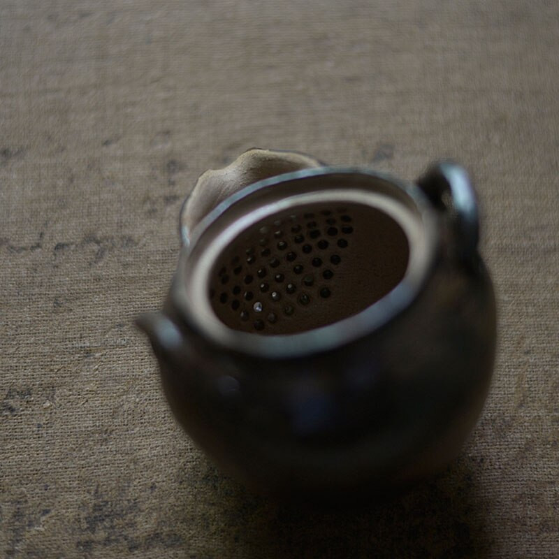 150 ml-es durva kerámia kézi edény kézzel készített japán Vízöntő edény Kung Fu teáskészlet Kreatív retro kerámia teafőző régi teáskanna