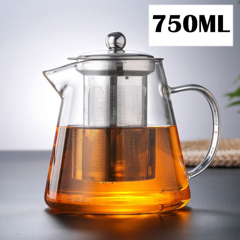 Restoranas Kava Vaisių Sultys Stiklas arbatinukas Arbatinis Puodas Virdulys Karščiui atsparus Namų Gėrimai Koštuvas Virtuvės Vanduo