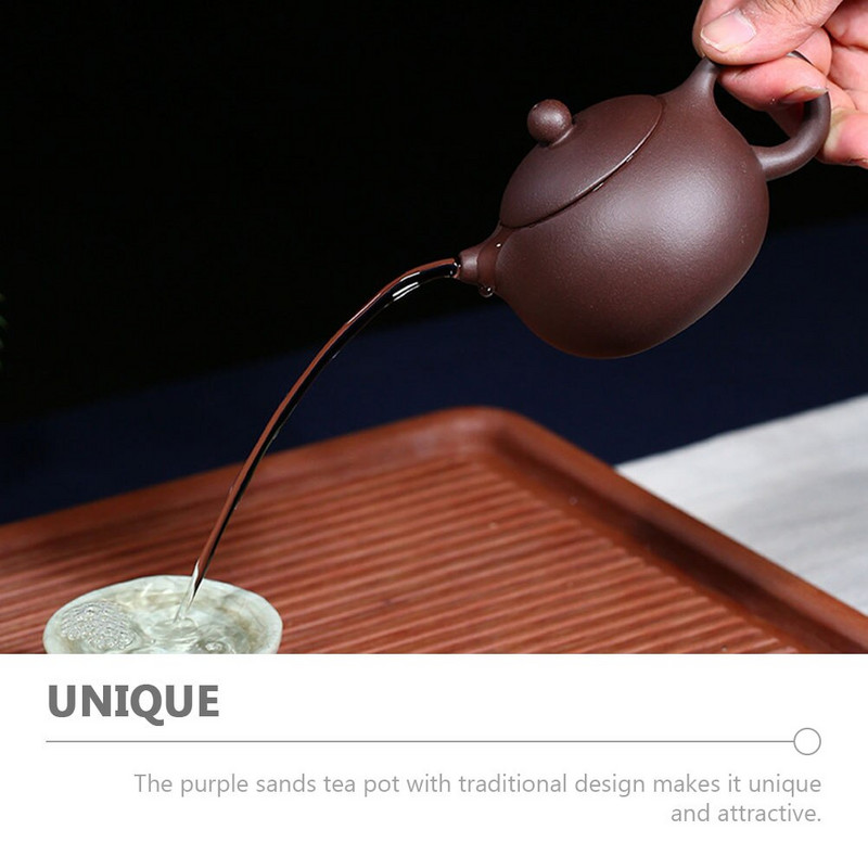 Чайник Чайник Чайник Глина Керамика Китайски Zisha Yixing Азиатски порцелан Кунг Фу Пясък Лилав Японски кафеварка Сиши Кунгфу