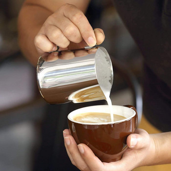 Αξεσουάρ καφέ για καπουτσίνο, εσπρέσο, λάτε, κρέμα γάλακτος από ανοξείδωτο χάλυβα Barista Κανάτα καφέ Frother Cup