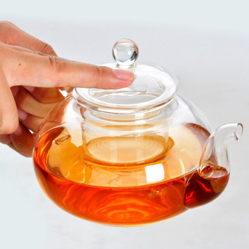 Hőálló üveg teáskanna szűrő Kung Fu teáskészlet hat személyes edény boroszilikát edény 600 ml