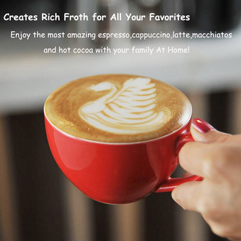 Γάλα εσπρέσο με αφρόγαλα με μέτρηση από ανοξείδωτο ατσάλι Creamer Macchiato Cappuccino Latte Art Making Pitcher Cup