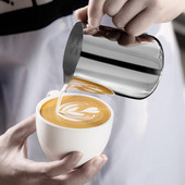 Rozsdamentes acél habosító gőzkancsó Garland Cup 350 ml eszpresszógéphez, kávé-tejhabosítóhoz és tejeskávéfőzőhöz