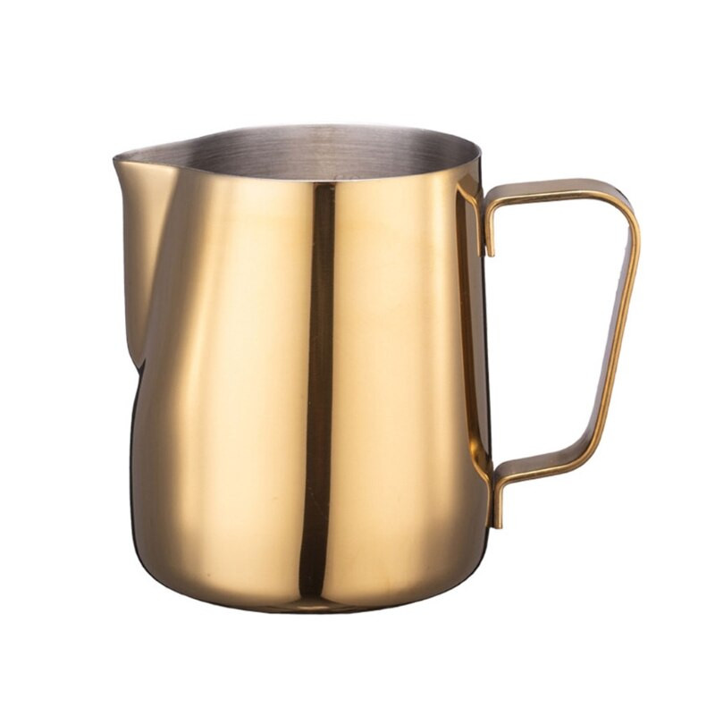 Tejhabosító kancsók Kávégőzölő kancsók 350/600 ml-es rozsdamentes acél kancsók eszpresszó cappuccinohoz és tejhabosítóhoz