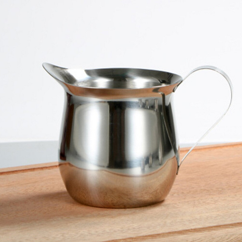 Šalica Vrč za kremu Šalice Kava Espresso Pjenjenje Mini metalni vrč Vrčevi Zvono Preljev za salatu Mjerenje Barista Ručke za kuhanje na pari