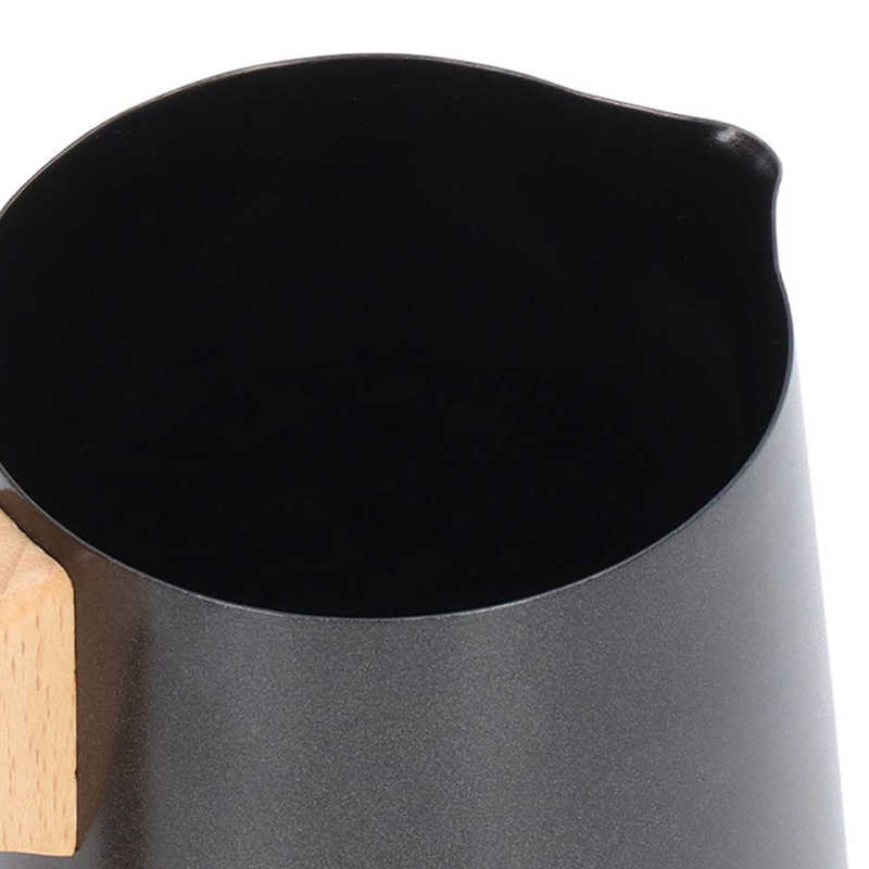 Habosító kancsó Kávékancsó bükkfa nyél konyhába