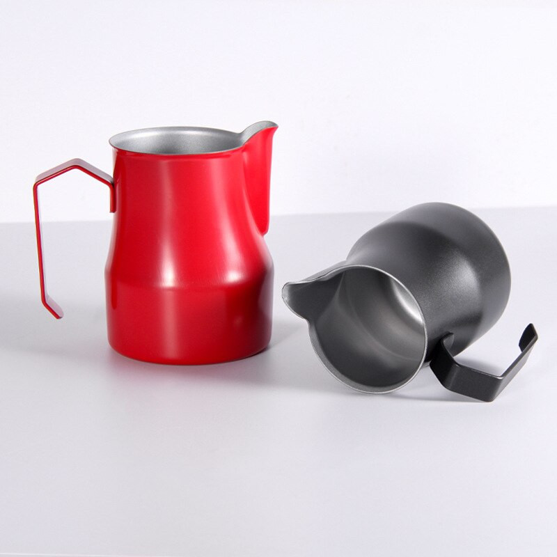 Milk Pot Tejhabosító Csúcskategóriás cumi Pull Flower Cup Color Rozsdamentes acél Pull Flower Cup Pull Flower hengeres tejhabos pohár