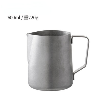 Fehér tejes edény belső mérleg 350 ml/500 ml rozsdamentes acél tejhab csésze Espresso Pull Flower csésze belső mérleg mérőpohárral