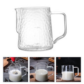 Tejhabosító kávé hőálló üveg tejhabosító tejhabos edény Espresso pot Craft kávé Latte Art tejhabos edény