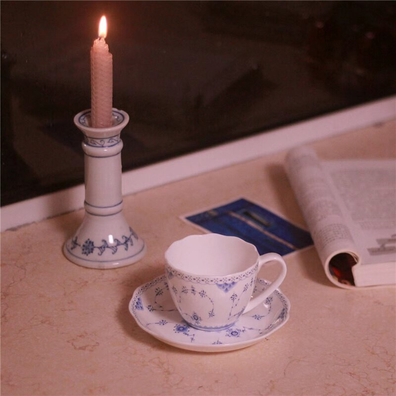 Vesele de masă din ceramică ceașcă din porțelan Cana portabilă set ceașcă de cafea și farfurii Cupshe Coaster Cești Ustensile de bucătărie Vase Veselă the Cafe