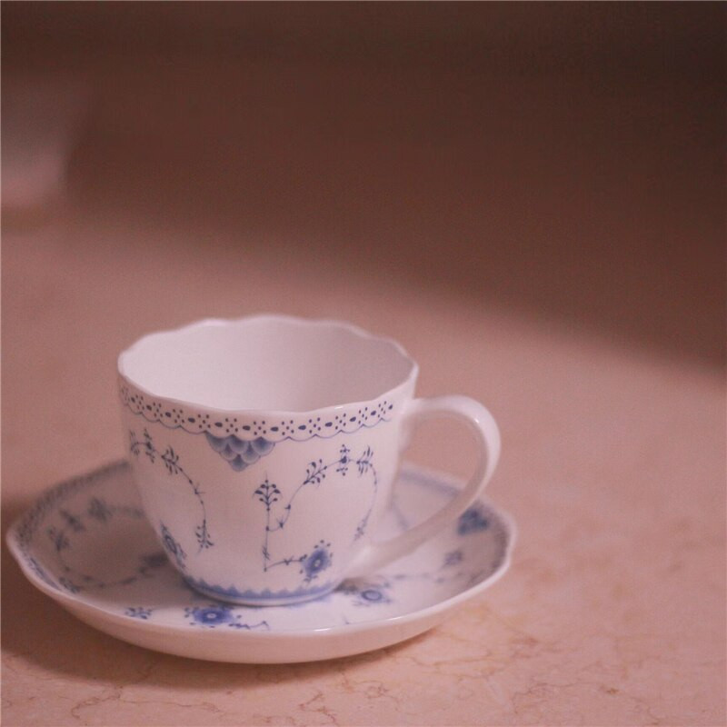 Vesele de masă din ceramică ceașcă din porțelan Cana portabilă set ceașcă de cafea și farfurii Cupshe Coaster Cești Ustensile de bucătărie Vase Veselă the Cafe