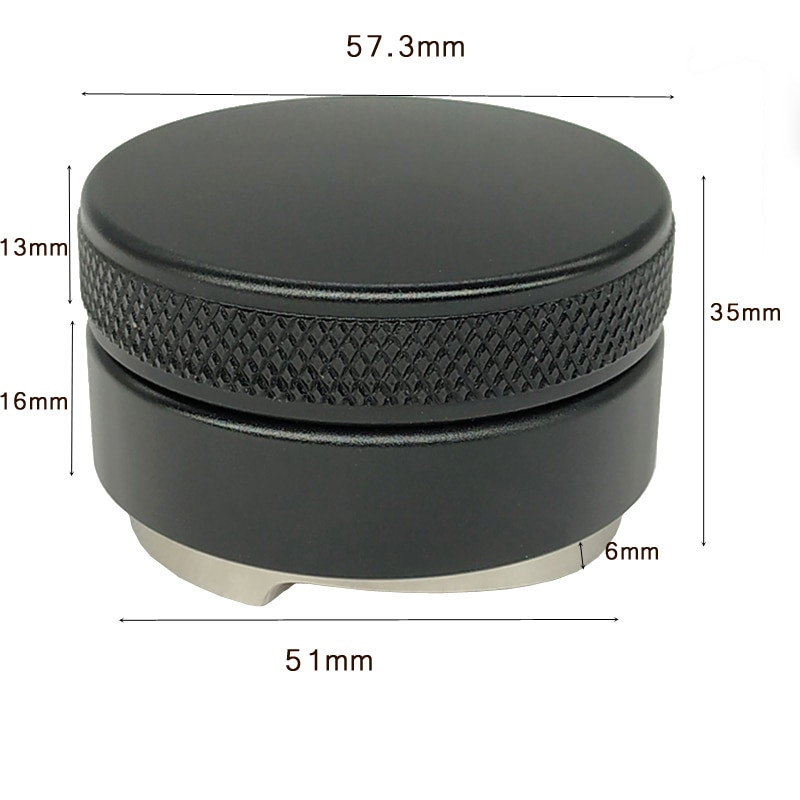 Espresso 304 nerūdijančio plieno 51 mm / 53 mm / 58 mm kavos skirstytuvo lygintuvo įrankis Macaron kavos tampresas su trimis kampais