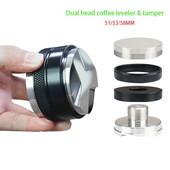2 u 1 Espresso 51/53/58 mm Podesivi dvostruki čekić za izravnavanje kave i nabijač Espresso kave u prahu za portafilter Ručni