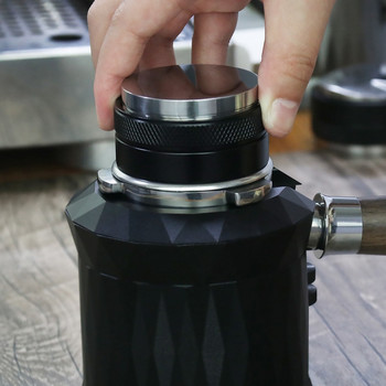 2 в 1 еспресо 51/53/58 мм регулируема двойна глава за изравняване на кафе и чук за еспресо кафе на прах за портафилтър ръчен