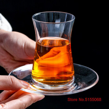 Σετ 4 τμχ PASABAHCE Αυθεντική συσκευασία δώρου Τουρκικό φλιτζάνι μαύρου τσαγιού και πιατάκι Heybeli Κούπα κρύου καφέ Φλιτζάνι τσαγιού Αρωματικό ποτήρι τσαγιού