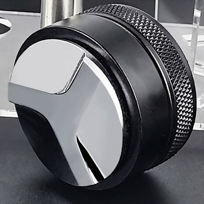 Чук за пудра от неръждаема стомана 304 Полуавтоматичен регулируем уплътнител за кафе Аксесоар за еспресо, подходящ за портафилтър 51/53/58 мм