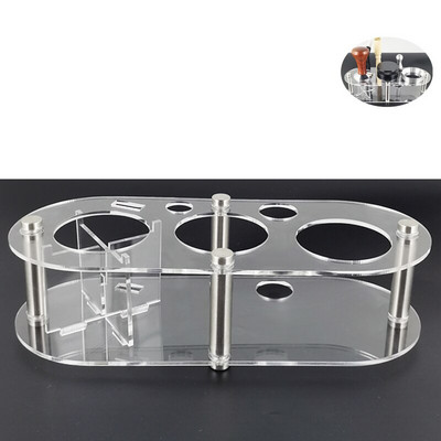 Чук за пудра от неръждаема стомана 304 Полуавтоматичен регулируем уплътнител за кафе Аксесоар за еспресо, подходящ за портафилтър 51/53/58 мм