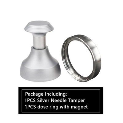 58/51 мм неръждаема стомана, регулируема игла, разпределител за набиване на кафе, 58 мм машина за еспресо, портафилтър, изравнителен инструмент Тип игла