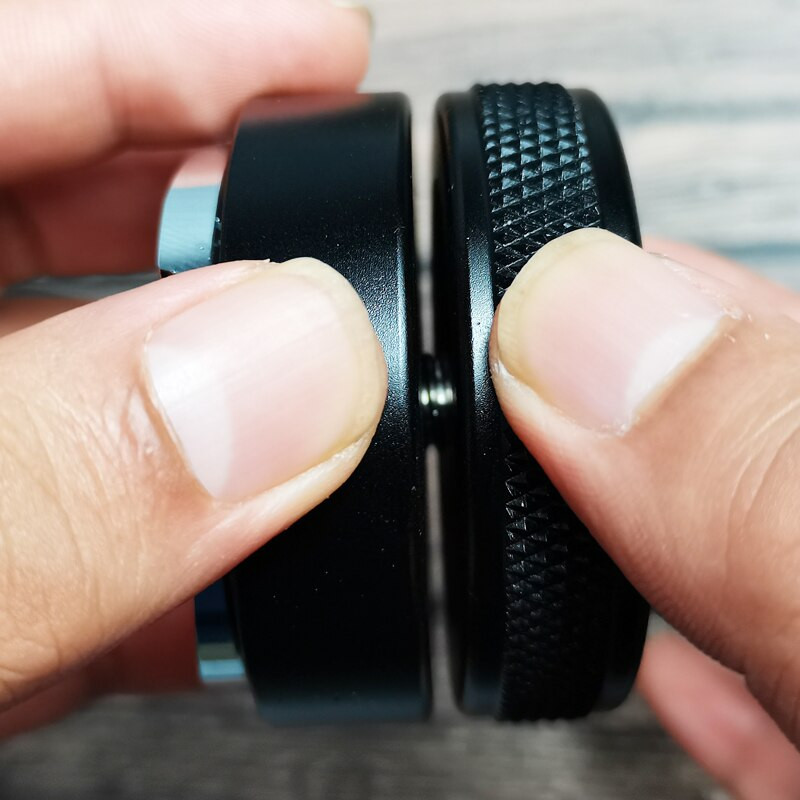 51 mm 53 mm 58 mm 304 nerūdijančio plieno reguliuojamas 3 kampais kavos tamper Barista espreso preso plokščio miltelių plaktuko dozavimo žiedas