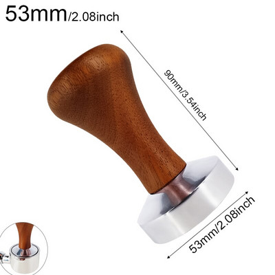 Kávé Tamper 51mm/53mm/58mm Lapos Tamperek Base Barista Espresso Press Szilikon Szőnyeg adagológyűrű Porpohár