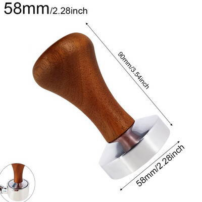 Kávé Tamper 51mm/53mm/58mm Lapos Tamperek Base Barista Espresso Press Szilikon Szőnyeg adagológyűrű Porpohár