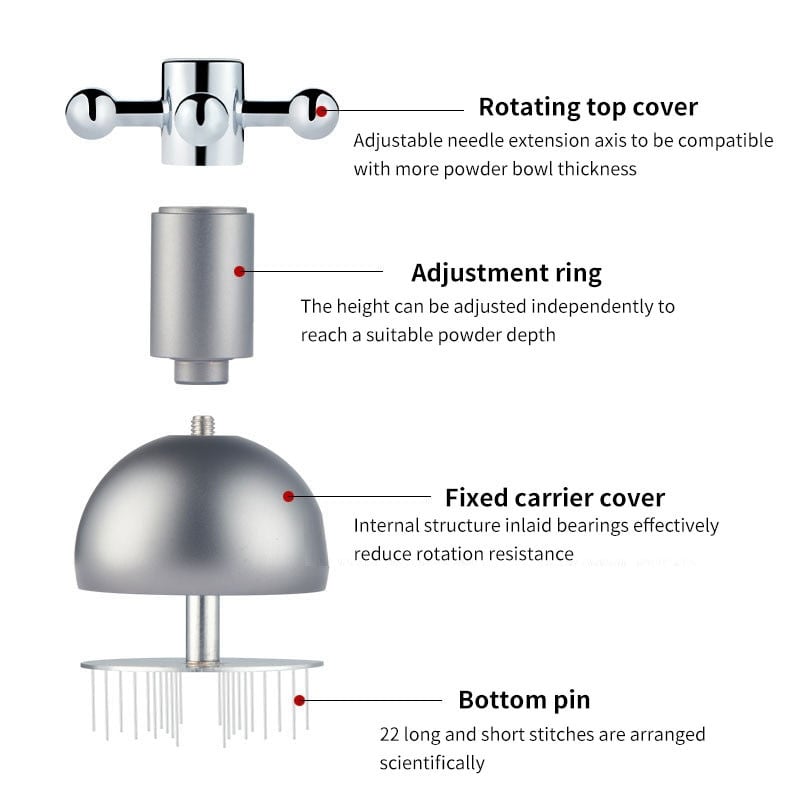 Kavos tamperio nerūdijančio plieno adata 58 mm 51 mm 53 mm kavos tampres skirstytuvo lygintuvas Kavos aparato kavos įrankis