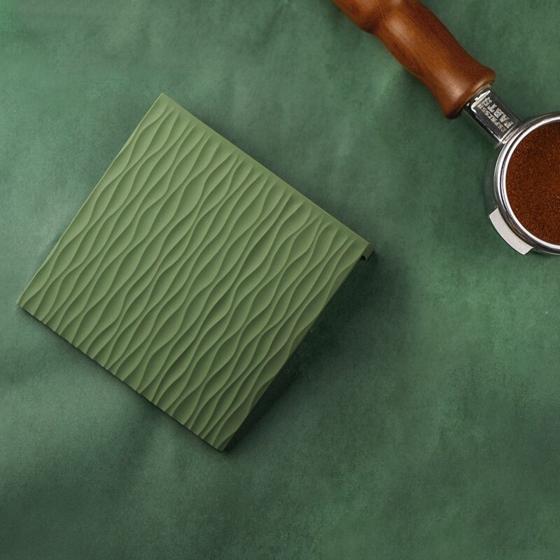 Covoraș pentru espresso Covoraș pentru cafea Accesorii pentru cafea Vase de cafea Tampă anti-alunecare Covoraș de colț din silicon sigur pentru alimente Unelte pentru barista