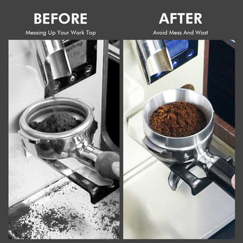 Пръстен за дозиране на еспресо за портафилтър за кафе Алуминиев 51/53/58 мм дозираща фуния Кафе машина Аксесоари Инструмент за варене на кафе