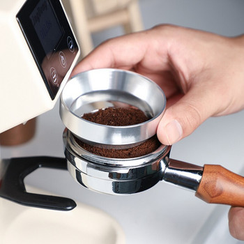 Пръстен за дозиране на еспресо за портафилтър за кафе Алуминиев 51/53/58 мм дозираща фуния Кафе машина Аксесоари Инструмент за варене на кафе
