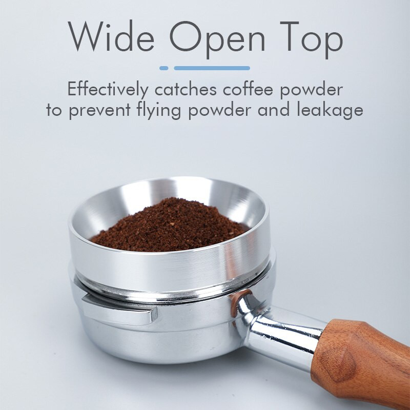Espreso dozavimo žiedas kavai Portafilter Aliuminis 51/53/58mm dozavimo piltuvas Kavos aparato priedai Kavos virimo įrankis