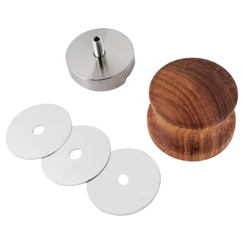 51MM/53MM/58MM Kávé Tamper Rózsafa Kávépor Szabotázs Gépelosztó Kávépor Kalapács Kávékészlet Tartozékok